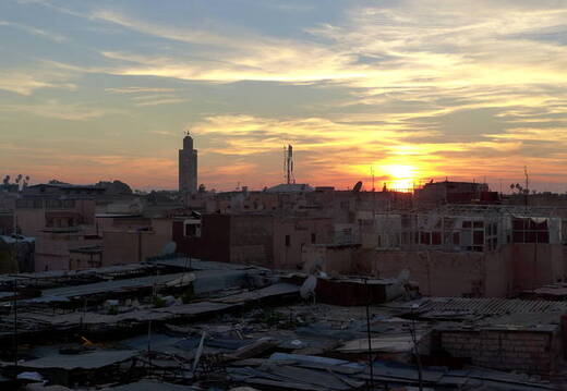 Marrakesch Sonnenuntergang
