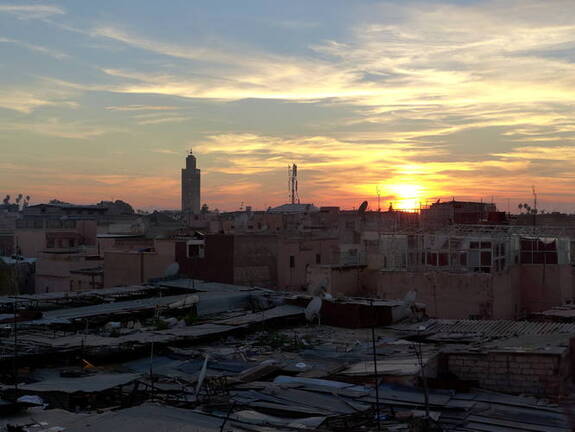 Marrakesch Sonnenuntergang