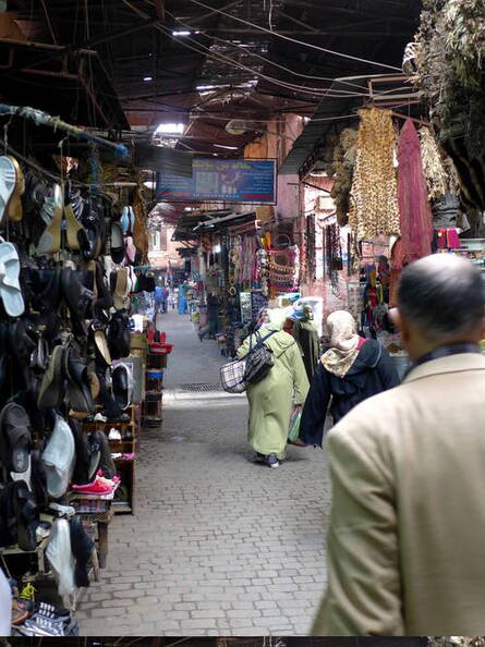 Souks von Marrakesch Verkaufsstände
      