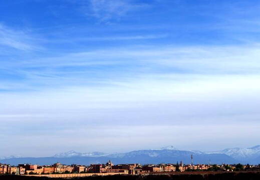 Marrakesch Blick auf Atlasgebirge