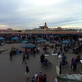 Marrakesch Djemaa el Fna vom Balkon