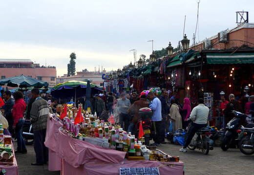 Djemaa el Fna Verkaufstände