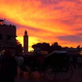 Marrakesch Sonnenunetrgang am Djemaa el Fna