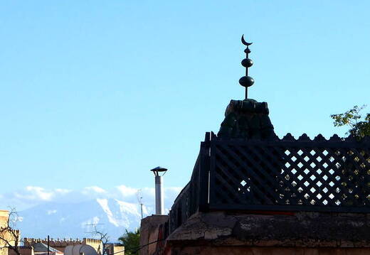 Marrakesch Medina Dächer