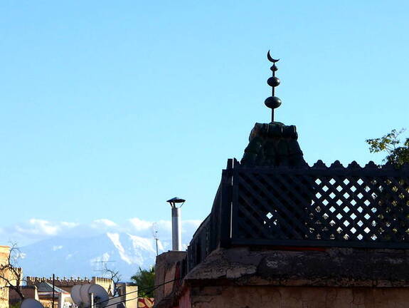 Marrakesch Medina Dächer