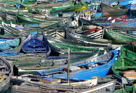 Fischerboote im Hafen