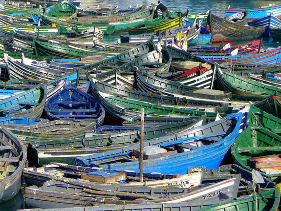 Fischerboote im Hafen
