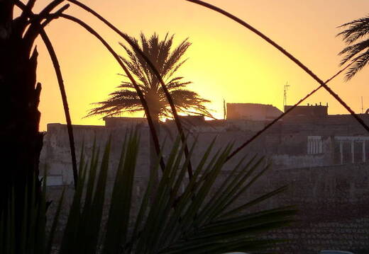 Sonnenuntergang Töpferviertel