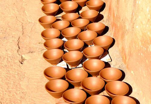 Töpferware Trocknen