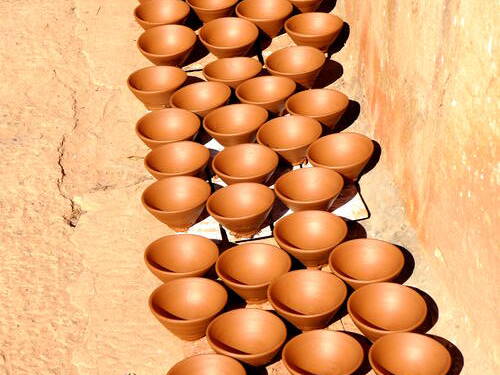 Töpferware Trocknen