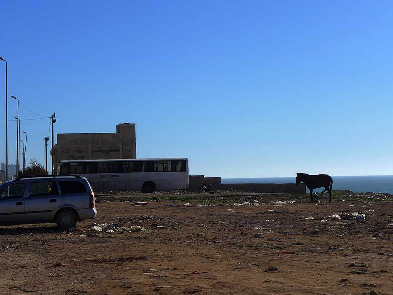 Safi, Parkplatz an der Corniche