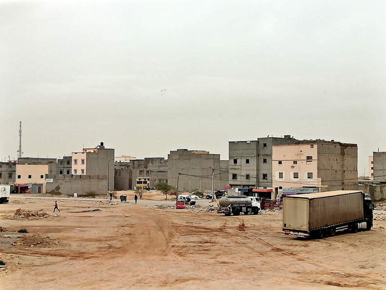 westsahara bir gandouz dorfplatz