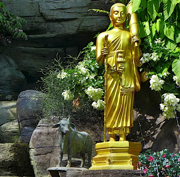 Thailand Bangkok Buddha Garten Stehend
      
