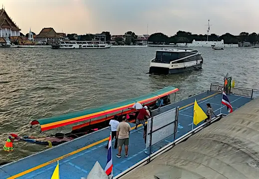 Thailand Bangkok Fluss Anleger