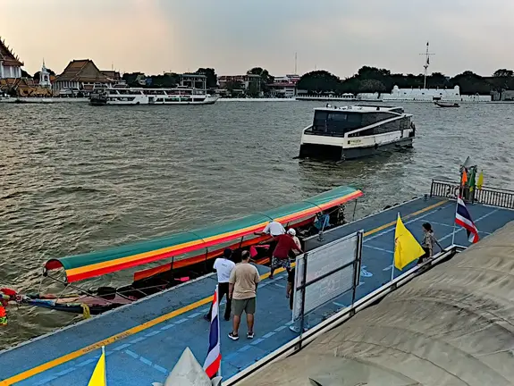 Thailand Bangkok Fluss Anleger