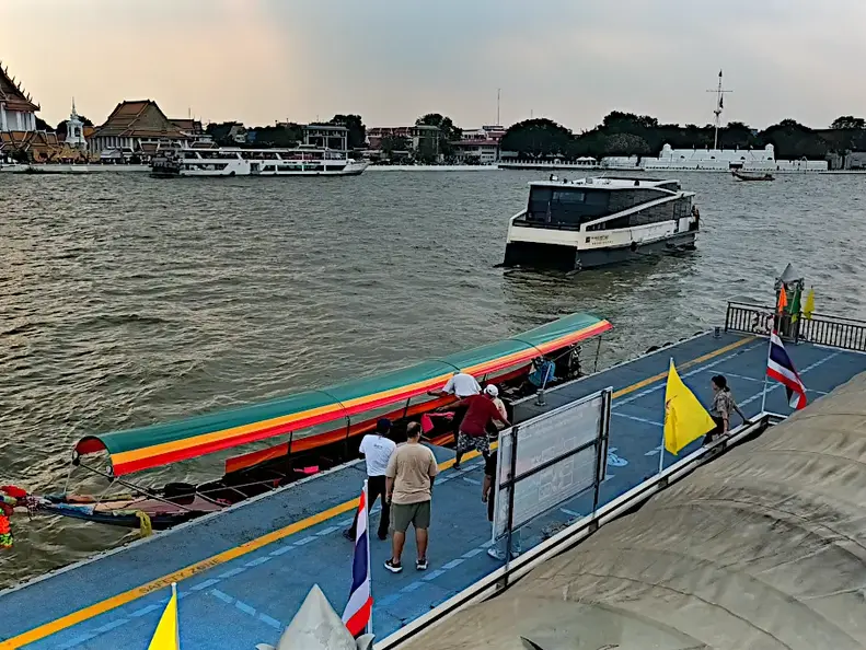 Thailand Bangkok Fluss Anleger