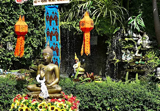 Thailand Bangkok Tempel Buddha Garten