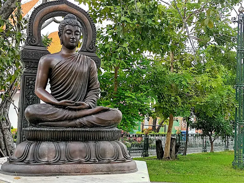 Thailand Bangkok Tempel Buddha Ruhend