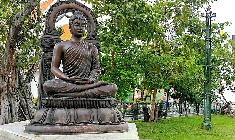 Thailand Bangkok Tempel Buddha Ruhend
      