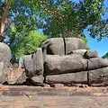 Thailand Ayutthaya Geschichtspark Buddha Statue