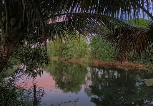 Thailand Isaan Abend Kanal