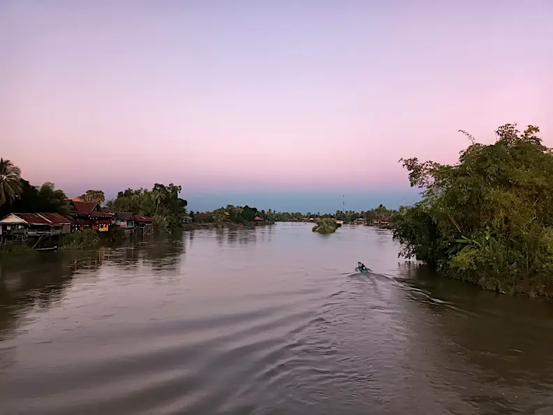 Laos Mekong Don Det Abendstimmung
      