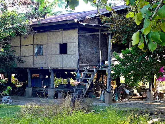 Laos Mekong Don Det Holzhaus Bambus