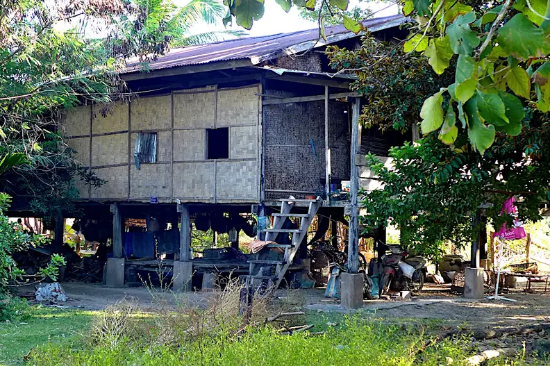 Laos Mekong Don Det Holzhaus Bambus
      