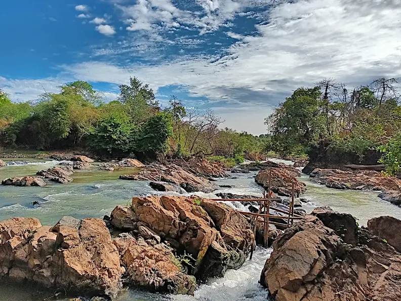 Laos Mekong Don Det Katarakt
