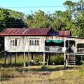 Laos Mekong Don Det Traditionelles Holzhaus
