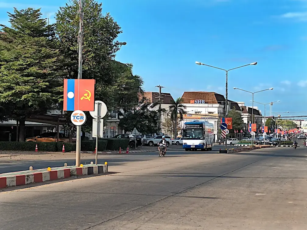 Laos Pakse Hauptstrasse