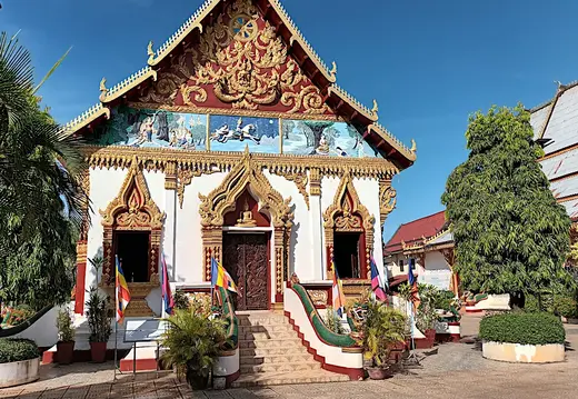 Laos Pakse Tempel Nebengebaeude