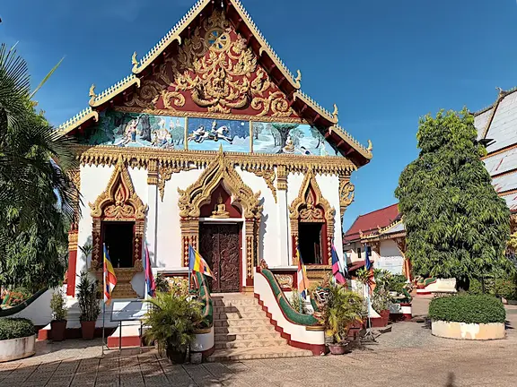 Laos Pakse Tempel Nebengebaeude