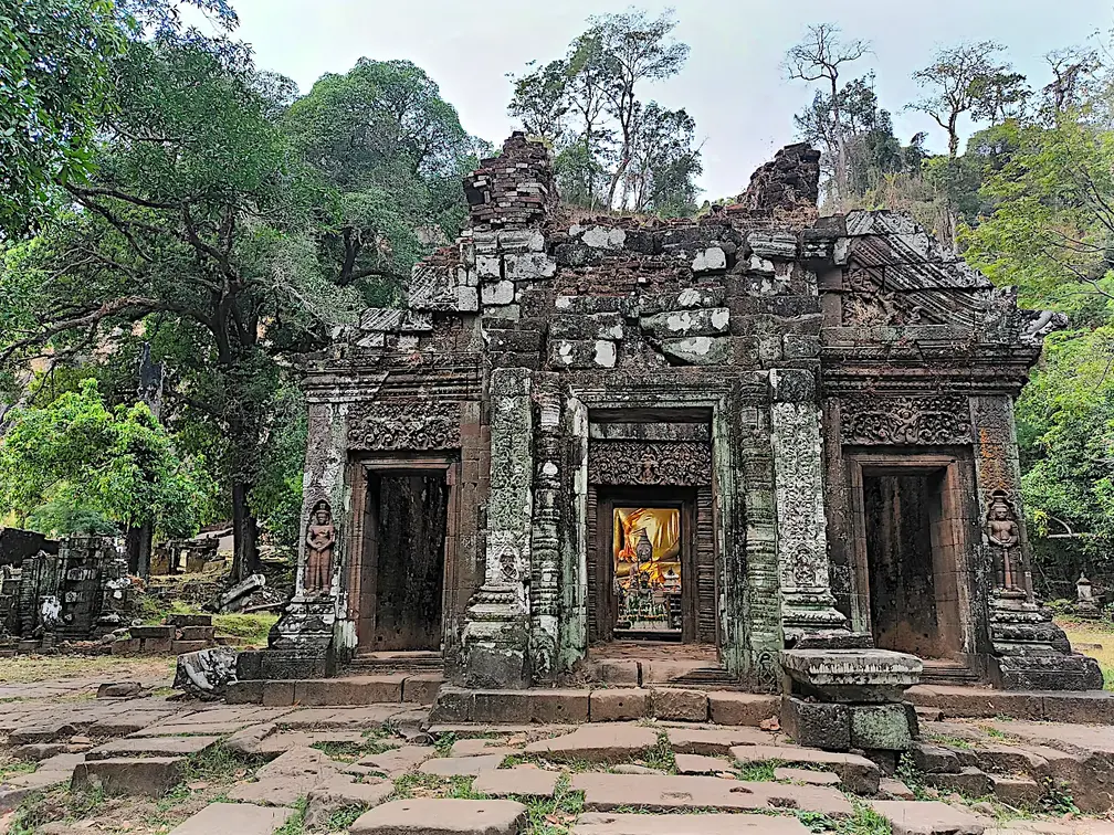 Laos Wat Phu Tempel Hindu Hauptgebaeude