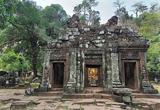 Laos Wat Phu Tempel Hindu Hauptgebaeude