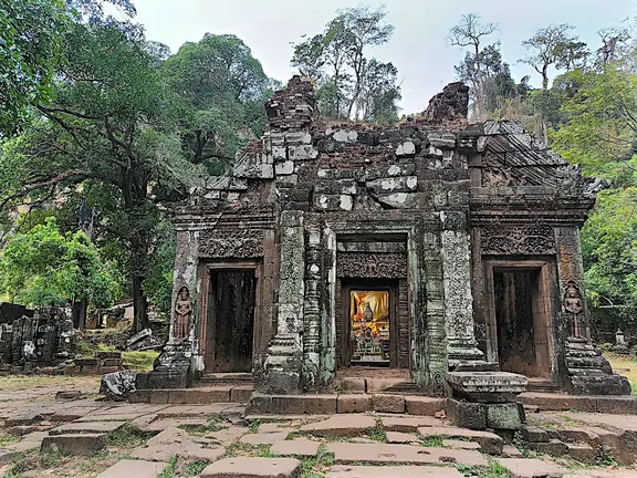 Laos Wat Phu Tempel Hindu Hauptgebaeude