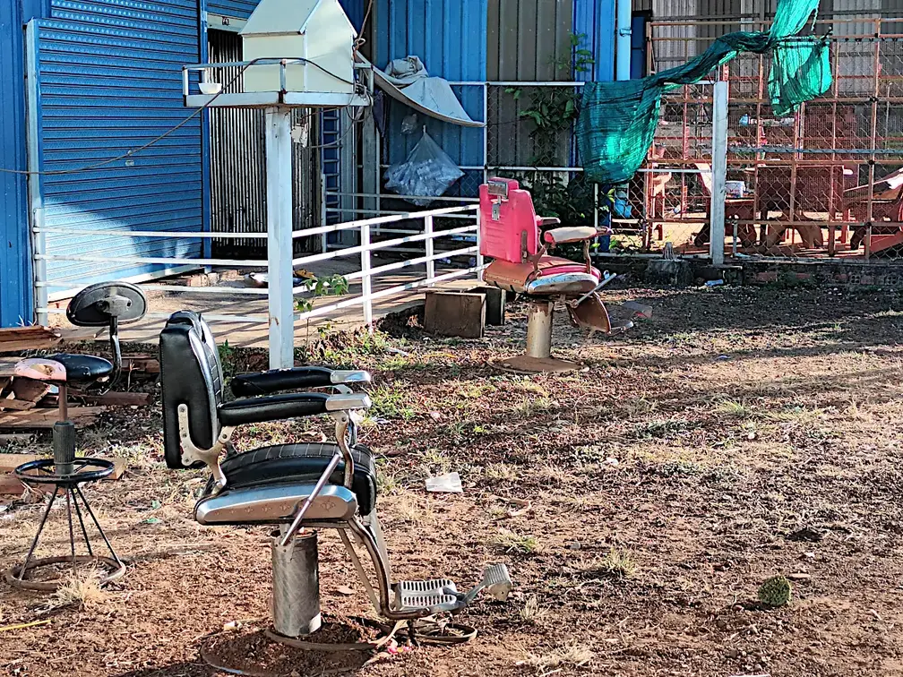 Kambodscha Hinterhof