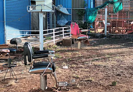 Kambodscha Hinterhof