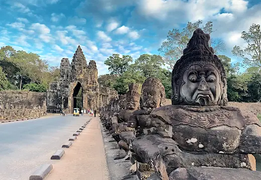 Kambodscha Angkor Tempel Bayon Suedtor