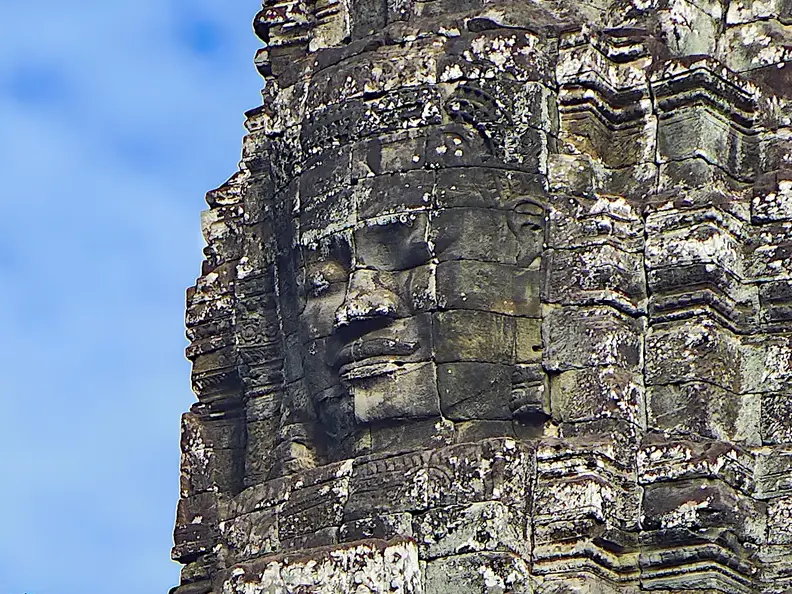 Kambodscha Angkor Tempel Bayon Turm Gesicht