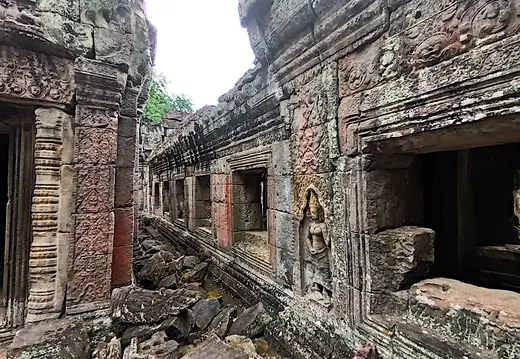Kambodscha Angkor Tempel Ruine Relief