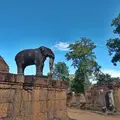 Kambodscha Angkor Tempel Statue Elefant