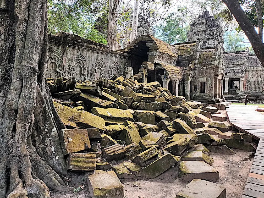 Kambodscha Angkor Tempel TaProhm Steine