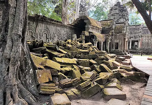 Kambodscha Angkor Tempel TaProhm Steine