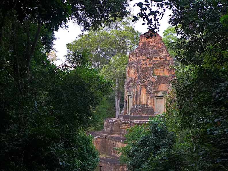 Kambodscha Angkor Tempel Wald Turm2
