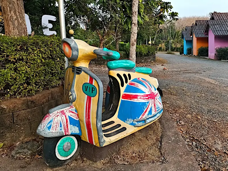 Thailand Provinz Chanthaburi Stadt Unterkunft Vespa