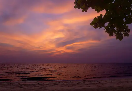 Thailand Provinz Chanthaburi Strand Sonnenuntergang2