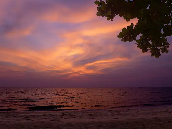 Thailand Provinz Chanthaburi Strand Sonnenuntergang2