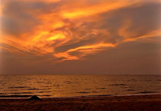 Thailand Provinz Chanthaburi Strand Sonnenuntergang