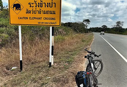 Thailand Provinz Chanthaburi Warnschild